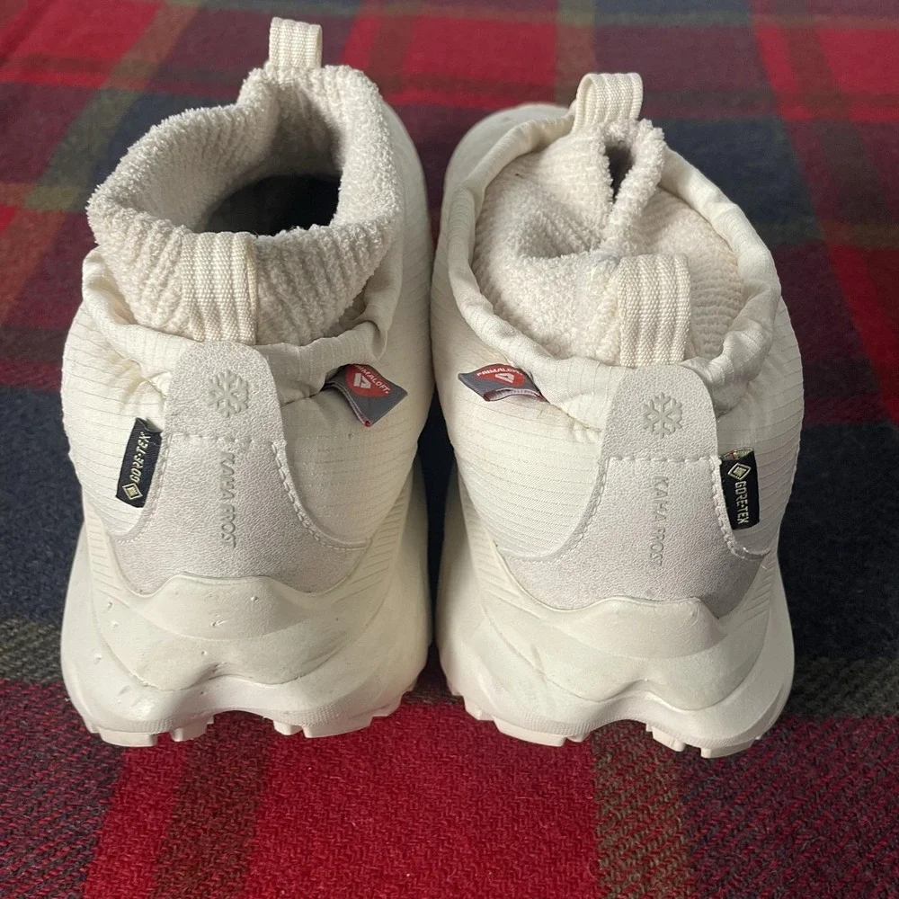 Hoka One One Kaha 2 Frost Moc Gtx Shoes Womens Size 7B White Gore Tex Trail